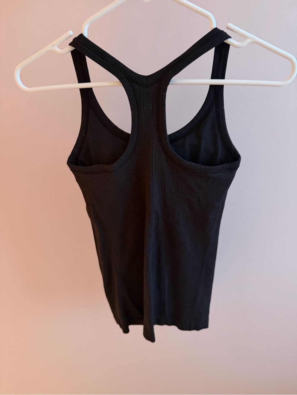 Lululemon Black Ribbed Racerback Tank Top - Picture 2 of 3